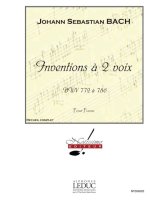 BACH JS INVENTIONS A 2 VOIX BWV772 A 786 PIANO BOOK PIANO