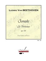 LUDWIG VAN BEETHOVEN: SONATA NO.5, OP.24 IN F MAJOR 'PRINTEMPS' (VIOLIN & PIANO)