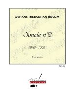 BACH JS SONATE NO.2 BWV1003 VIOLIN SOLO BOOK
