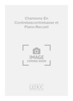 MOREL MALLARME CHANSONS EN CONTREBAS DOUBLE BASS & PIANO BOOK