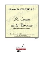 SOPHIE DUFEUTRELLE: LE CANON DE LA BARONNE (THE BARONESS'S CANON)