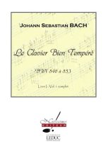 BACH JS CLAVIER BIEN TEMPERE BWV846 A 853 LIVRE 1 VOLUME 1 PIANO BOOK PIANO