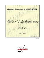 HANDEL SUITE NO.1 DU 2EME LIVRE HWV434 HARPSICHORD SOLO BOOK