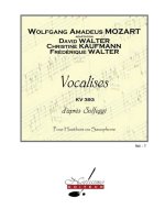 MOZART VOCALISES D'APRES SOLFEGGI (WALTER) OBOE OR SAXOPHONE BOOK