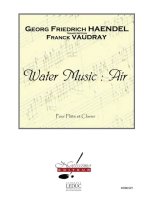 HANDEL WATER MUSIC AIR (VAUDRAY) FLUTE OR VIOLIN & PIANO BOOK