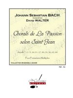 BACH JS CHORALS DE LA PASSION SELON SAINT JEAN FLEX ENS SCORE/PARTS