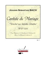 BACH JS CANTATE DU MARIAGE BWV202 SOPRANO SOLO & ENSEMBLE SCORE