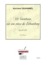 DUHAMEL 25 VARIATIONS SUR UNE PIECE SCHOENBERG OP19 NO6 PF 4 HANDS BK