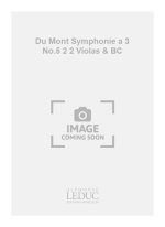 DU MONT SYMPHONIE A 3 NO.5 2 2 VIOLAS & BASSO CONTINUO SCORE/PARTS