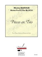 MARAIS PIECES EN TRIO (BLOCH) FLT/VLN/BASS VLG SCORE & PARTS