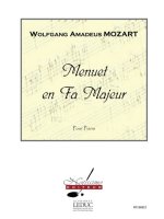 MOZART MENUET IN F MAJOR PIANO BOOK PIANO