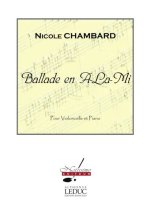 CHAMBARD BALLADE EN A LA MI CELLO & PIANO BOOK