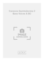 FRESCOBALDI CANZONA QUINTEDECIMA 2 BASS VOICES & BASSO CONTINUO SC/PTS