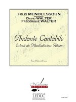 MENDELSOHN ANDANTE CANTABILE (WALTER) FLUTE & PIANO BOOK