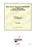 MOZART ADAGIO (WALTER D) VIOLA QUARTET SCORE & PARTS
