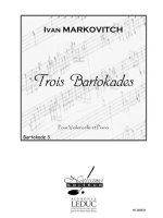 MARKOVITCH 3 BARTOKADES BARTOKADE NO 3 CELLO & PIANO BOOK