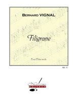 VIGNAL FILIGRANE FLUTE SOLO BOOK