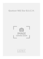 MEIER QUATUOR NO.2 SUR B. A. C. H. STRING QUARTET SCORE/PARTS