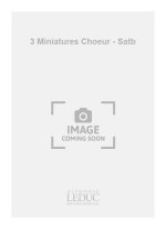 POMMIER 3 MINIATURES SATB A CAPPELLA CHORAL CHANT