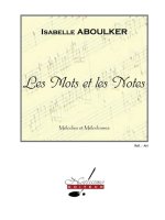 ABOULKER MOTS ET LES NOTES SUR DES THEMES D'AUTEURS VOICE & PIANO BOOK