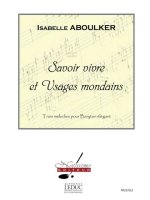 ABOULKER SAVOIR VIVRE ET USAGES MONDAINS BARITONE SOLO & PIANO BOOK
