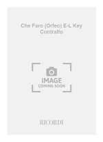 CHE FARO (ORFEO) E-L KEY CONTRALTO  CHANT