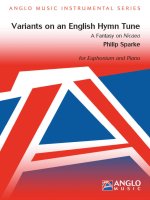 VARIANTS ON AN ENGLISH HYMN TUNE