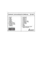 GESCHWINDMARSCH BY BEETHOVEN -PARTITION+PARTIES SEPAREES