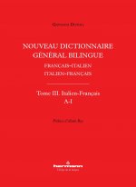 Nouveau dictionnaire général bilingue français-italien/italien-français, tome III