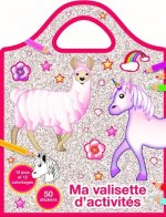 Lama Licorne Emoji - Valisette coloriages et jeux