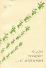 ETUDES MONGOLES ET SIBERIENNES, N 18, 1987