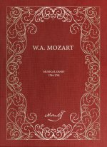 Carnet musical des partitions de Mozart (MANUSCRIT)