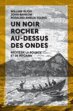 Un noir rocher au-dessus des ondes