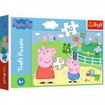 Puzzle Prasátko Peppa Zábava s přáteli