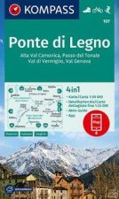 KOMPASS Wanderkarte 107 Ponte di Legno 1:50.000