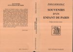 Souvenirs d'un enfant de Paris