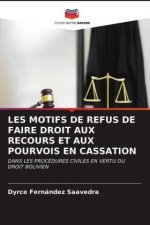 Les Motifs de Refus de Faire Droit Aux Recours Et Aux Pourvois En Cassation