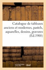 Catalogue de Tableaux Anciens Et Modernes, Pastels, Aquarelles, Dessins, Gravures