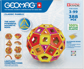 Stavebnice Geomag Classic Panels Masterbox Warm 388 pcs