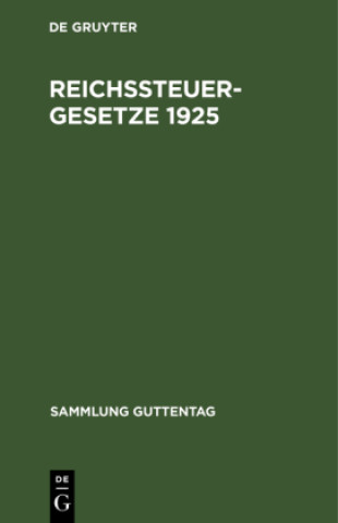 Reichssteuergesetze 1925