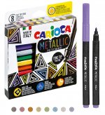 Pisaki metaliczne Carioca 8 kolorów