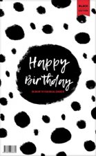 Geburtstagskalender immerwährend | Jahresunabhängiger Kalender für Geburtstage in schwarz/weiß | Geburtstagsübersicht zum Aufhängen mit Spiralbindung