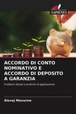 Accordo Di Conto Nominativo E Accordo Di Deposito a Garanzia