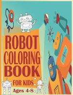Robot Coloring Book For Kids Ages4-8