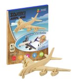 NiXiM Dřevěné 3D puzzle - Letadlo