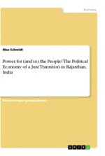 Power for (and to) the People? The Political Economy of a Just Transition in Rajasthan, India