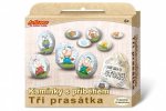 Malování na kameny s příběhem Tři prasátka