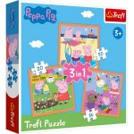 Puzzle Prasátko Peppa Úžasné nápady 3v1