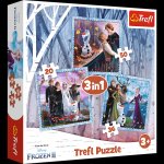 Puzzle Ledové království 2 Kouzelný příběh 3v1