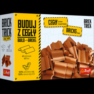 Brick Trick Buduj z cegły Refil cegły dachówki 40 elementów MULTI 61036